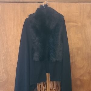 Abbeline Black Acrylic Shawl